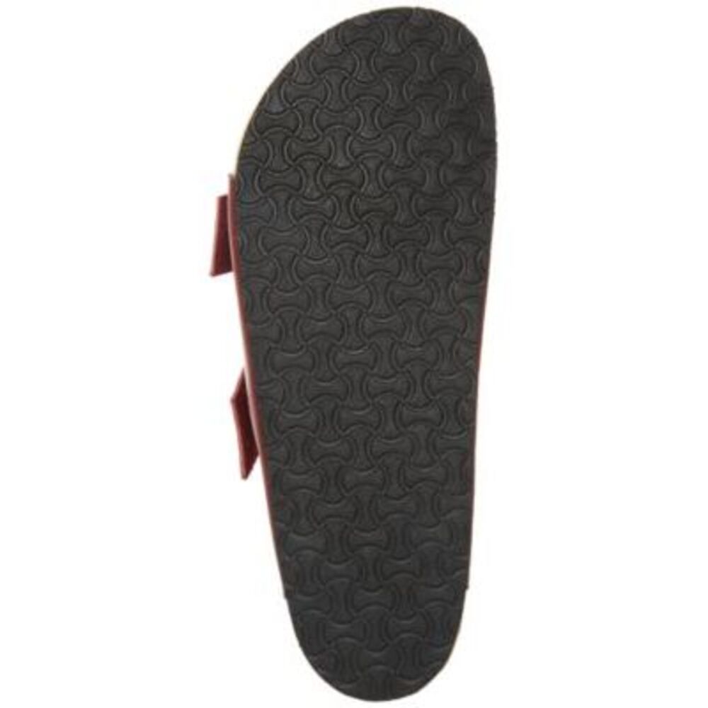 MADDEN Mens Maroon Double Straps Footbed Tisson Round Toe Sandals Shoes 13 - Picture 4 of 4